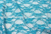Victorian Stretch Lace - Fabric by the yard - Teal