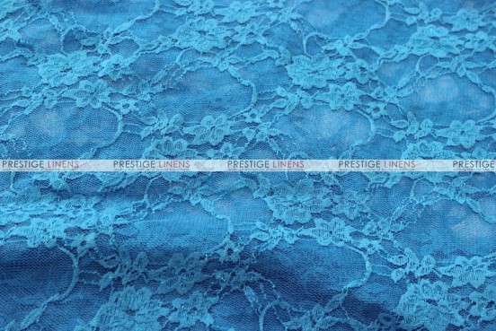 Victorian Stretch Lace - Fabric by the yard - Turquoise
