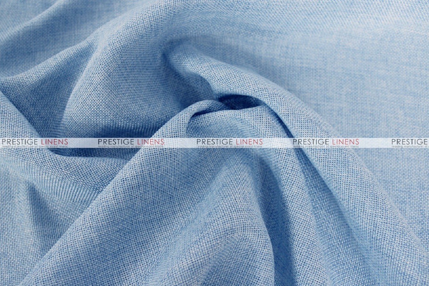 Vintage Linen - Fabric by the yard - Baby Blue - Prestige Linens