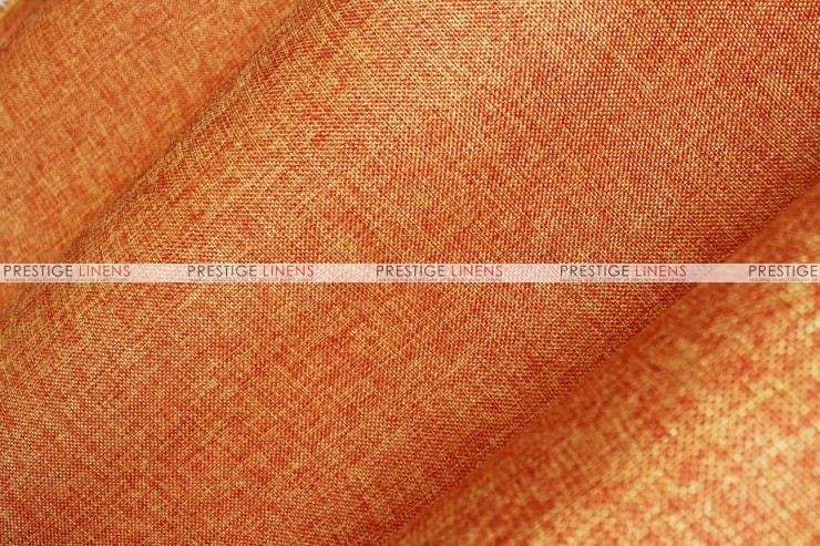 Vintage Linen Table Runner - Orange