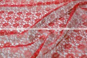 Rachelle Lace - Fabric by the yard - 626 Red