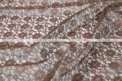 Rachelle Lace - Fabric by the yard - 333 Brown