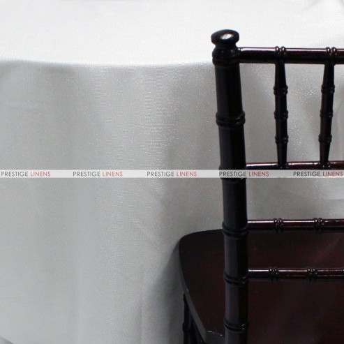 Vintage Linen Metallic Table Linen - White