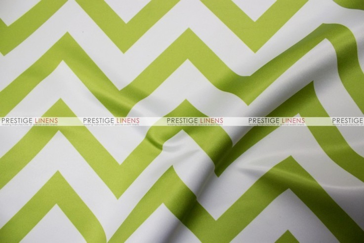 Chevron Print Lamour Draping  - Avocado