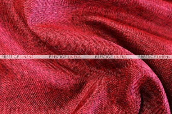 Vintage Linen - Fabric by the yard - Burgundy