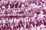 Leaf Petal Taffeta Table Runner - Multi Purple