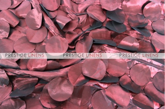 Petal Taffeta Draping - Burgundy