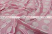 Polka Dot Print Charmeuse Draping - Pink/White