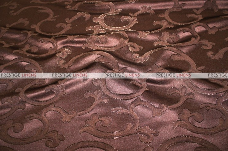 Scarlet Damask Draping - Brown