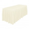 Polyester Table Skirting - Ivory