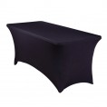 Spandex Tablecloth - 90 x 156 Banquet - Black