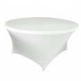 Spandex Tablecloth - 60 Round - White