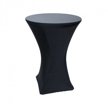 Spandex Tablecloth - 30 Inch Cocktail - Black