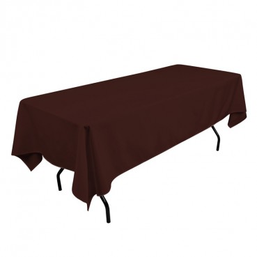 Polyester Tablecloth - 60" x 108" - Chocolate