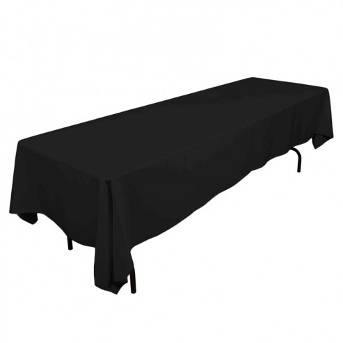 Polyester Tablecloth - 60" x 120" - Black