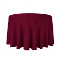 Polyester Tablecloth - 108" Round - Burgundy