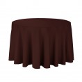 Polyester Tablecloth - 108" Round - Chocolate