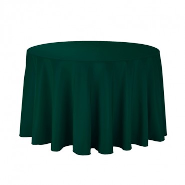 Polyester Tablecloth - 108" Round - Hunter