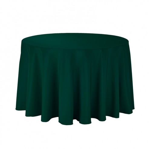 Polyester Tablecloth - 108" Round - Hunter