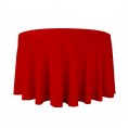 Polyester Tablecloth - 108" Round - Red