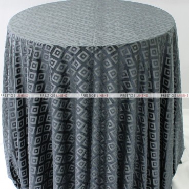 Sheer Illusion Table Linen - Diamond - Charcoal