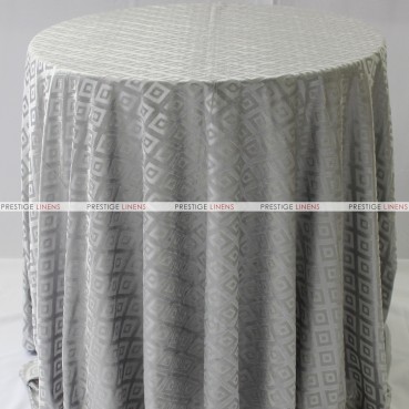 Sheer Illusion Table Linen - Diamond - Grey