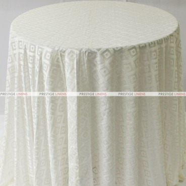 Sheer Illusion Table Linen - Diamond - Ivory