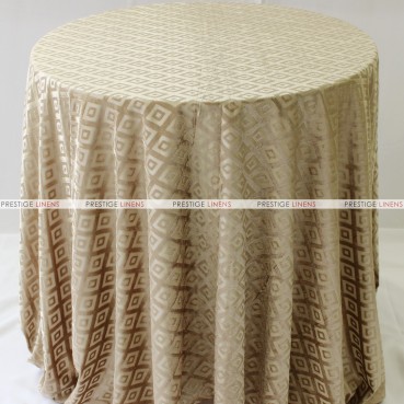 Sheer Illusion Table Linen - Diamond - Tan