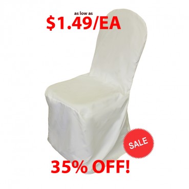 Polyester Banquet Chair Cover - Ivory