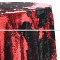 Chameleon Sequins Table Linen - Black Red