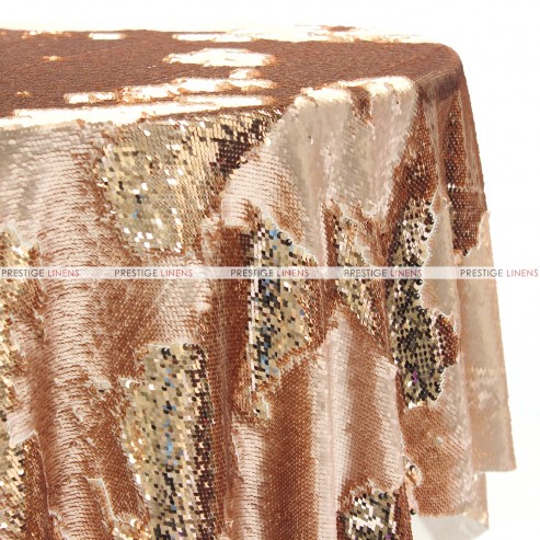 Chameleon Sequins Table Linen - Dull Blush Shiny Blush