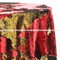 Chameleon Sequins Table Linen - Gold Red