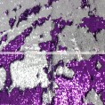 Chameleon Sequins Table Linen - Silver Purple