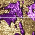 Chameleon Sequins Table Linen - Gold Purple