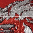 Chameleon Sequins Table Linen - Red Silver