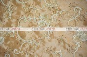 Ribbon Sequins Taffeta Draping - Gold