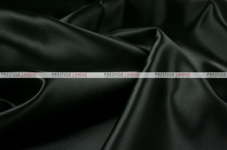 Lamour Matte Satin Table Skirting - 1127 Black