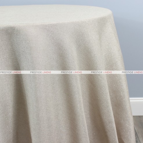 Vintage Linen Metallic Table Linen - Champagne