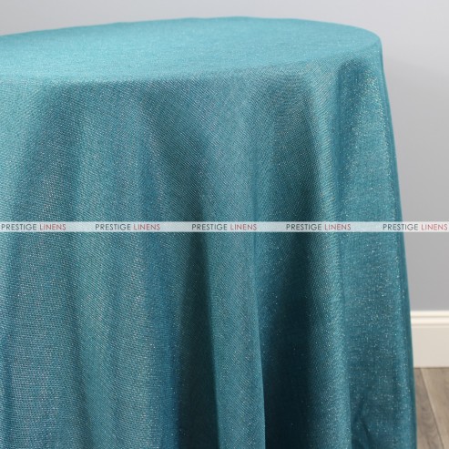 Vintage Linen Metallic Table Linen - Seafoam