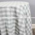 Gingham Buffalo Check Table Linen - Silver