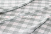 Gingham Buffalo Check Table Linen - Silver