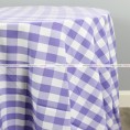 Gingham Buffalo Check Table Linen - Lilac