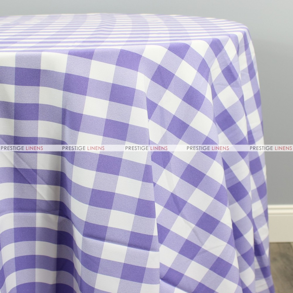 60 Gingham Fabric Lilac - 1/4