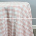 Gingham Buffalo Check Table Linen - Blush