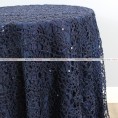 Chemical Lace Table Linen - Navy