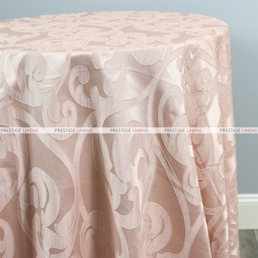 Victorian Damask Table Linen - Blush