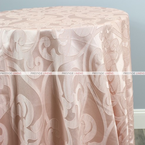 Victorian Damask Table Linen - Blush