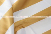 Striped Print Lamour Table Linen-3.5 Inch-Gold