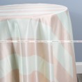 Striped Print Lamour Aisle Runner - 3.5 Inch-Blush/Ivory