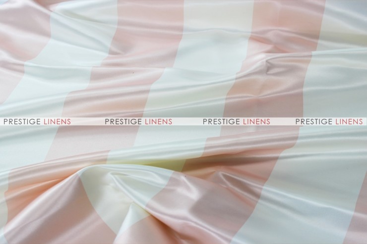 Striped Print Lamour Aisle Runner - 3.5 Inch-Blush/Ivory
